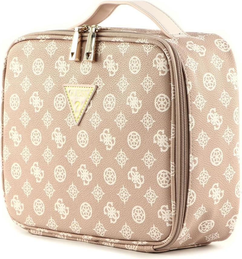 GUESS Wilder Travel Cosmetic Organizer Case Nude/Blush Multi