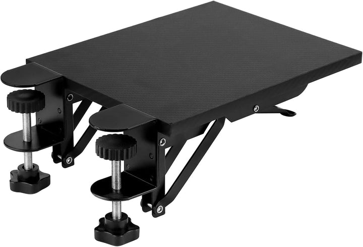 QWORK® armauflage schreibtisch extender, faltbare Schreibtischverlängerung, 20 x 24 cm, Klemmdesign,