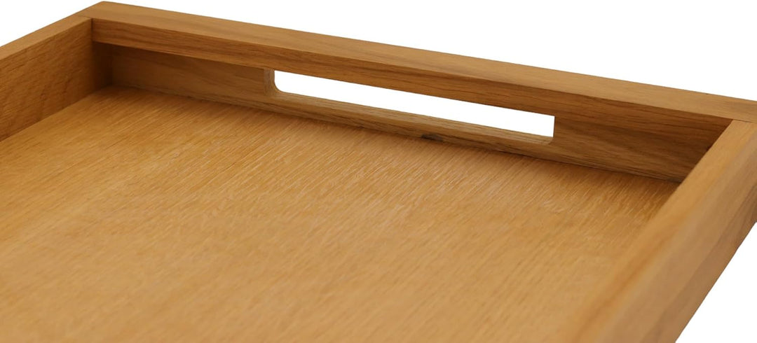 Serviertablett Holztablett Kellnergergerichte Bettschale 45x35 Eiche