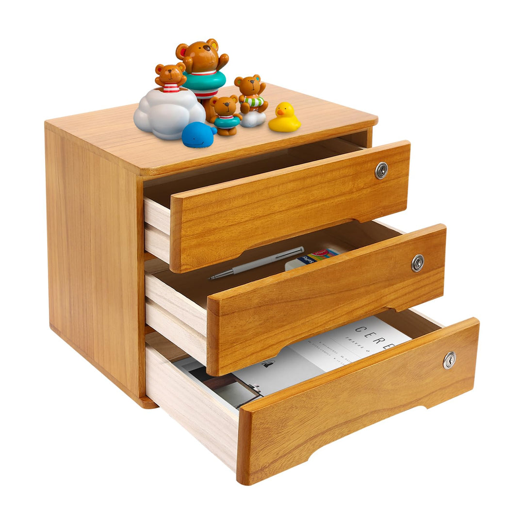 Schreibtisch Aufbewahrung Organizer Schubladen Regal Aufbewahrungsschrank Schubladenschrank aus Holz