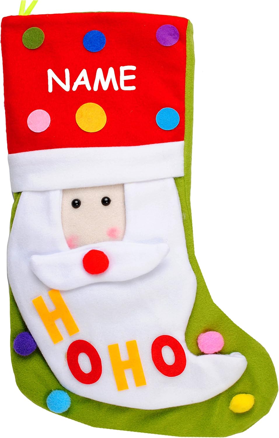 5 Stück XL - Weihnachtssocken & Filzstrümpfe - 3-D Effekt - Weihnachten - 50 cm - Nikolausstiefel -