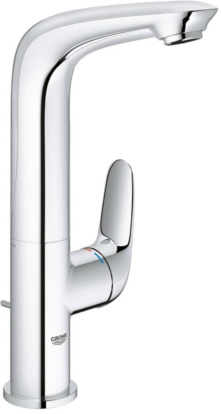 GROHE Wave - Einhand- Waschtischarmatur (wassersparend, L-Size, schnelle Befestigung, inkl. Montagew