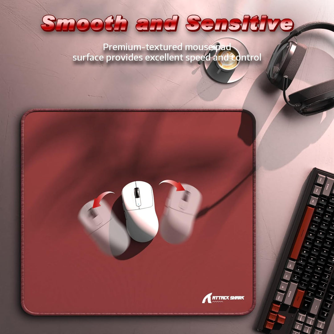 ATTACK SHARK CM02 Esports-Gaming-Mauspad Grosses, Feine sandähnliche Texturoberfläche, Wasserabweise