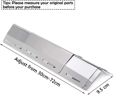 GFTIME 30-72cm Brennerabdeckung Universal Gas Grill Ersatz Edelstahl Heizplatte für Enders, Taino, P