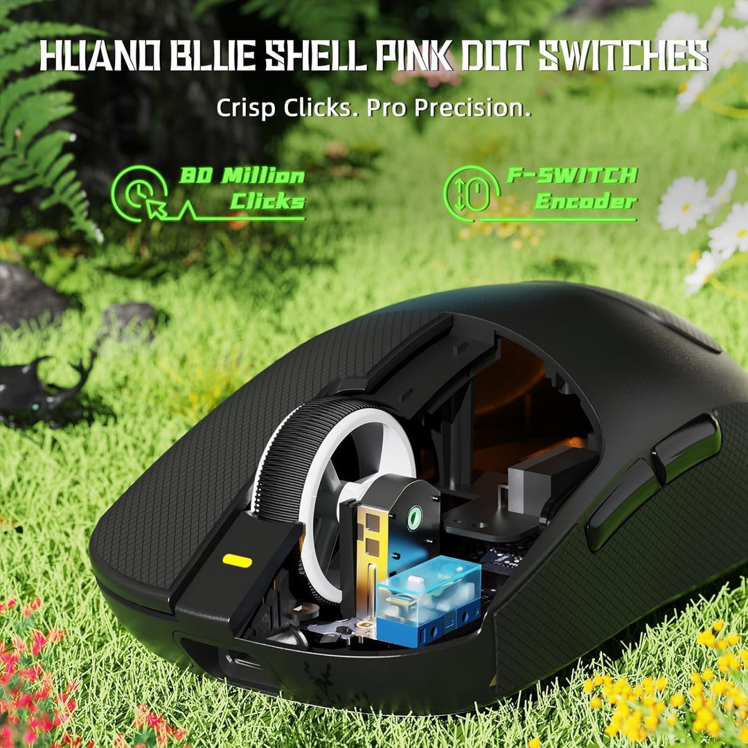 ATTACK SHARK X8SE Kabellose Gaming-Maus, 55g Ultraleicht, PAW3311 Sensor, BK52820 Chip, 25.000 DPI,