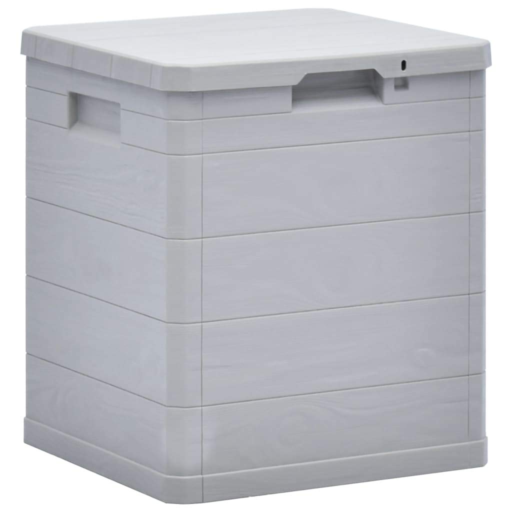 Ksodgun Garten-Aufbewahrungsbox Gartenbox Balkonbox Kissenbox Gartenmöbel 90 L Hellgrau