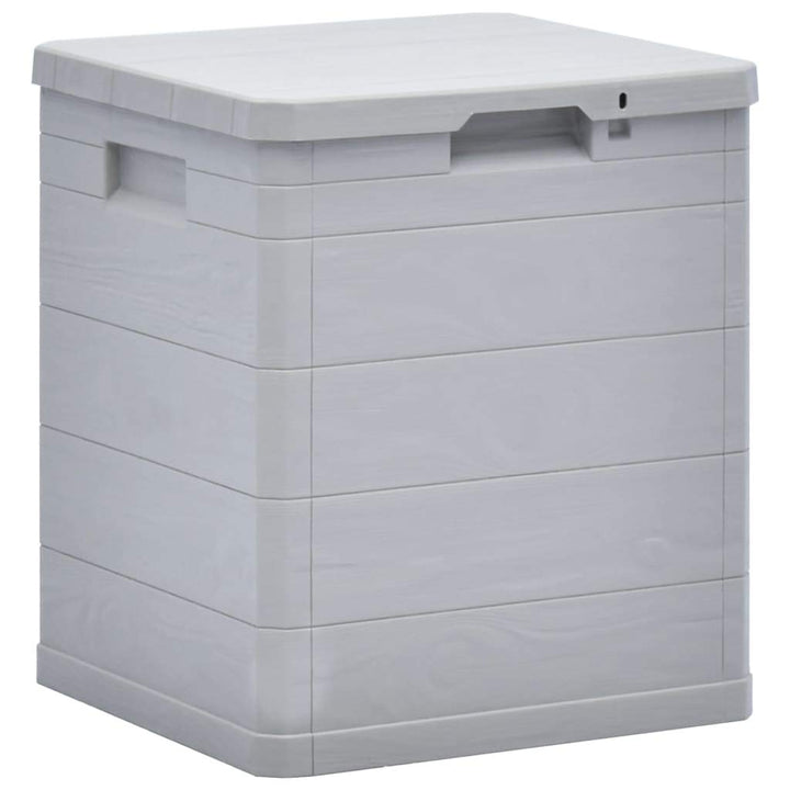 Ksodgun Garten-Aufbewahrungsbox Gartenbox Balkonbox Kissenbox Gartenmöbel 90 L Hellgrau