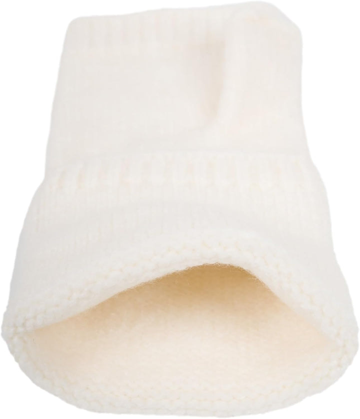 styleBREAKER Damen Fingerlose Strickhandschuhe Elastischer Bund Creme, Creme