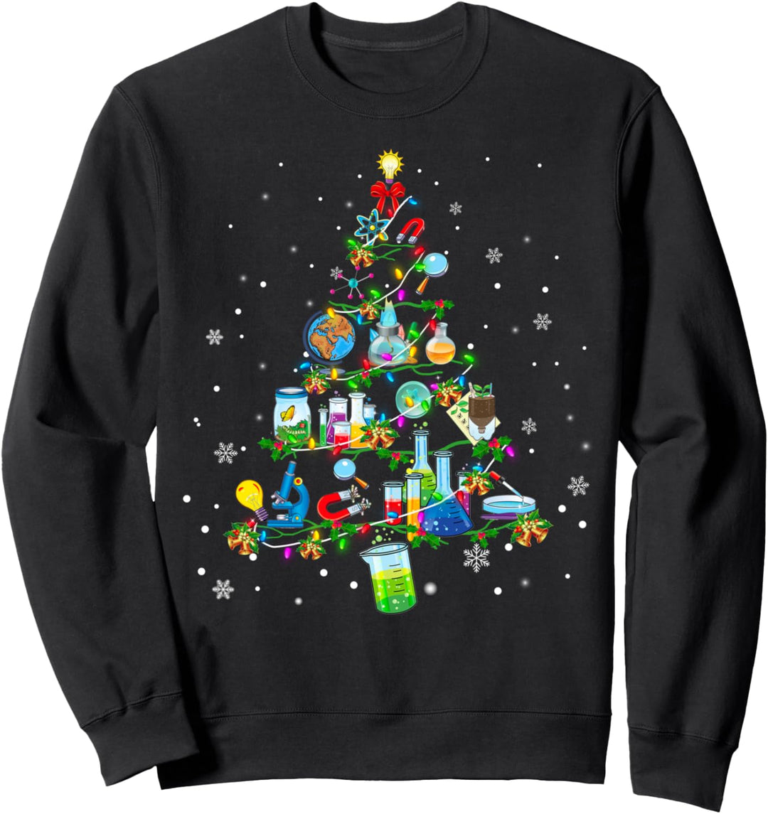 Funny Science Weihnachtsbaum X-Mas Sweatshirt