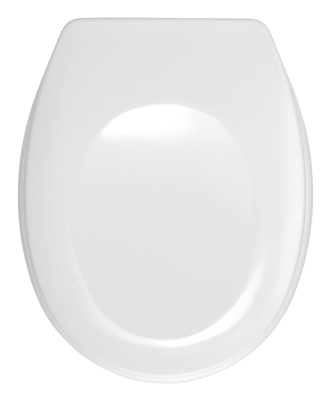 WENKO WC-Sitz Bergamo Weiss - Antibakterieller Toilettensitz, verstellbare, rostfreie Edelstahlbefes