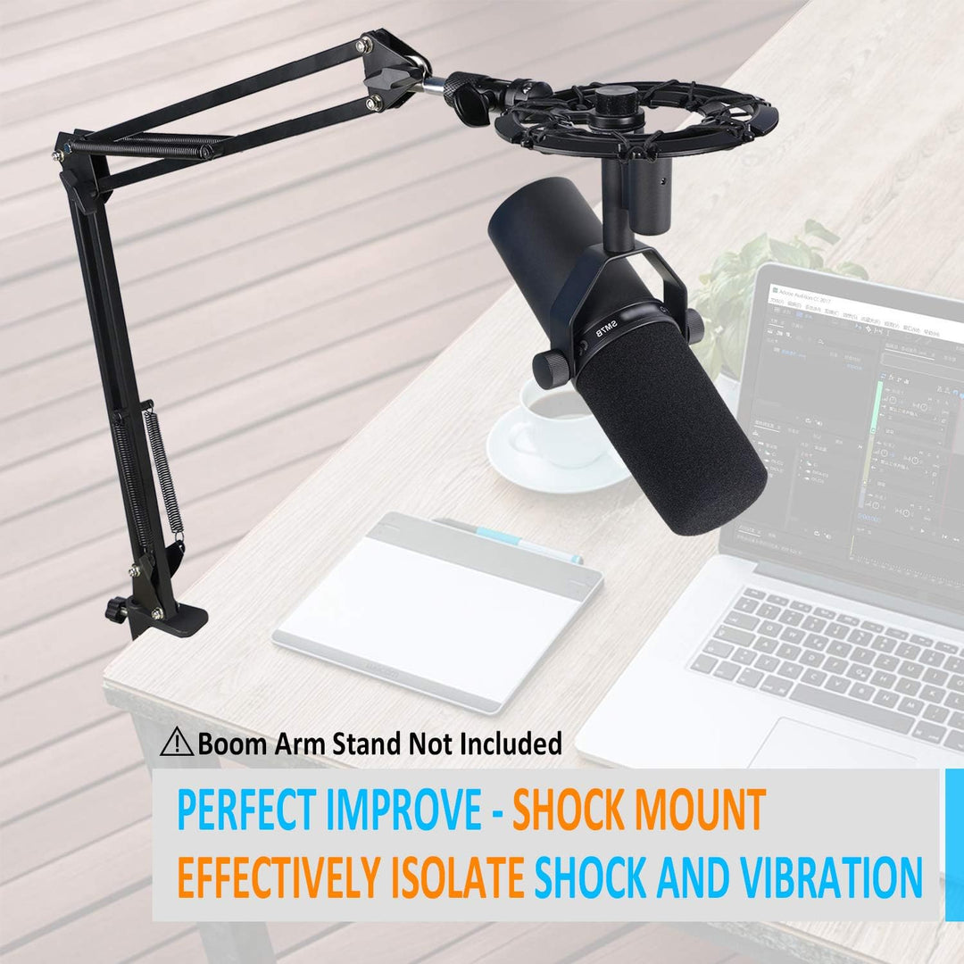 Shure SM7B Mikrofonspinne, Shock Mount Reduziert Vibration und Verbessert die Aufnahme Qualität von
