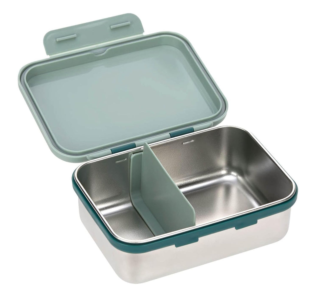 LÄSSIG Kinder Brotdose Edelstahl Lunchbox Frühstücksbox nachhaltig Kindergarten Schule/Adventure Bus