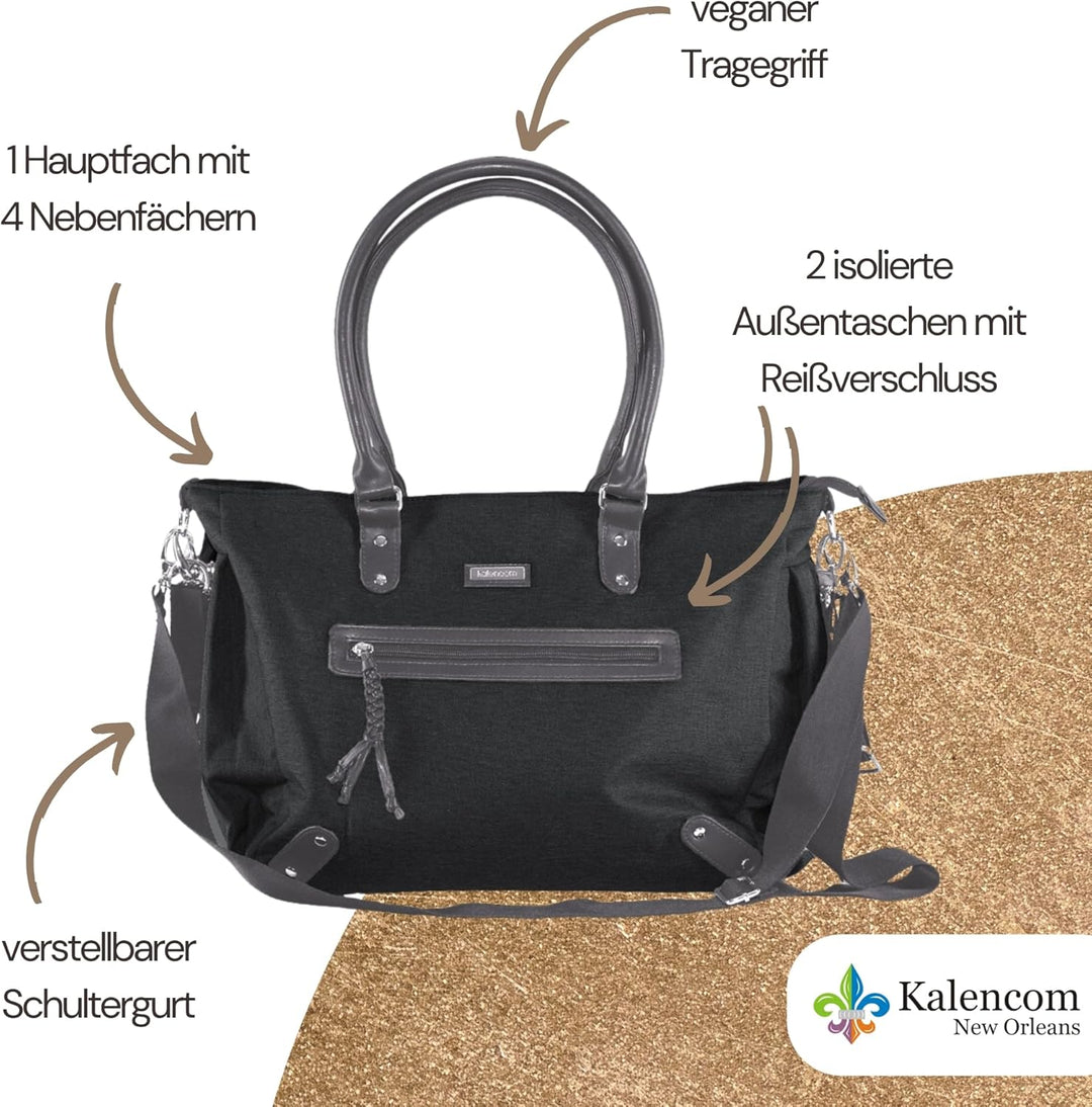 Kalencom Handtasche Umhängetasche stilvolle Baby Wickeltasche mit Wickelauflage, Aufbewahrungsbeutel