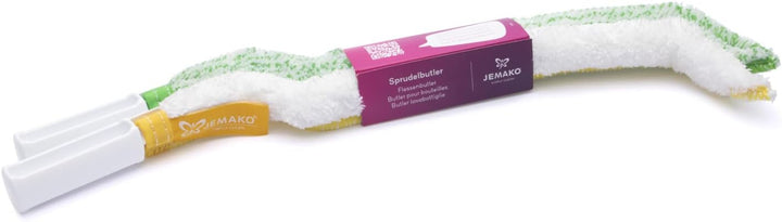 Jemako Sprudelbutler-Set, Flaschenbürste für SodaStream Glasflaschen, Reinigungsfaser, Trocknungsfas