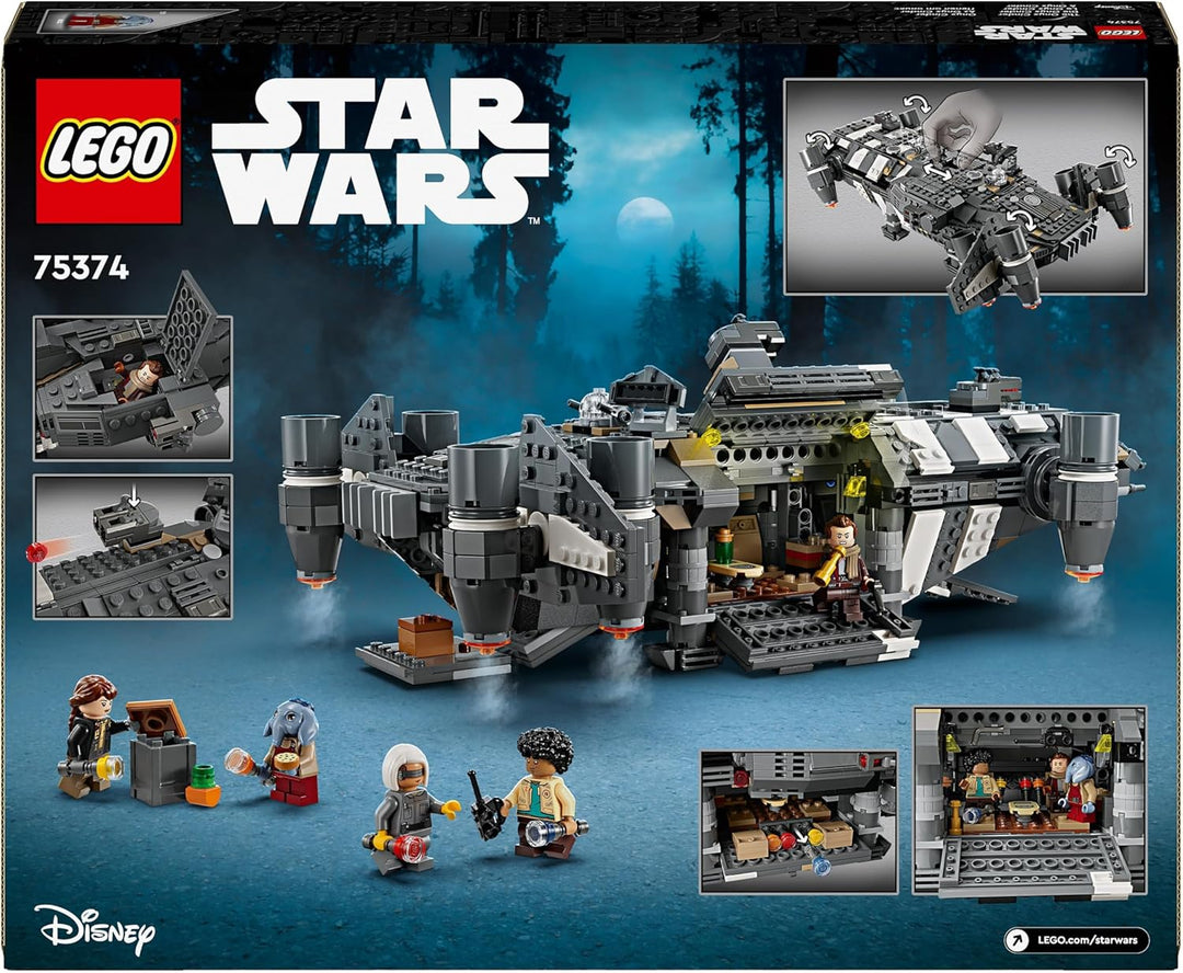LEGO Star Wars: Skeleton Crew Die Onyx Cinder, Spielzeug-Sternenschiff zum Bauen und Sammeln für Jun
