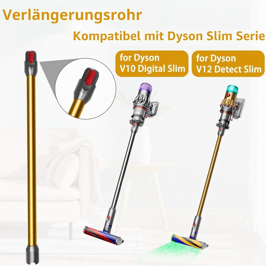 Verlängerungsrohr für Dyson V12 Detect Slim Stabstaubsauger, Ersatz Teleskoprohr Schnellspanner Verl