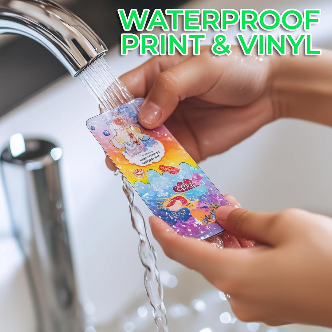 Evergreen Goods 2x 20 Blatt glänzendes weisses Vinyl | A4 selbstklebend | Inkjet &amp; Laser bedruckbar