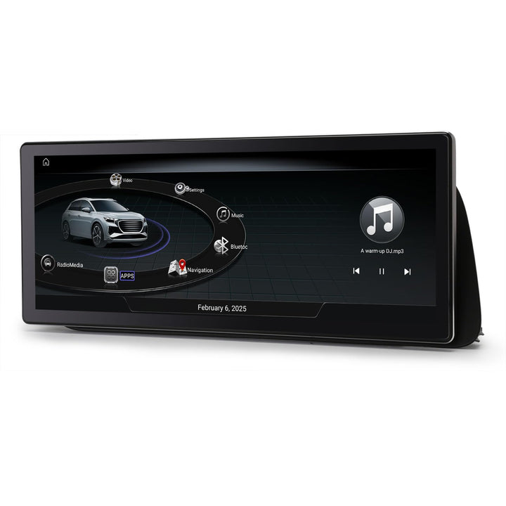 Erisin 8-Kern 4GB+64GB 10,25 Zoll Android 14 Autoradio mit GPS Navigation für Audi Q5 2009-2016 Unte