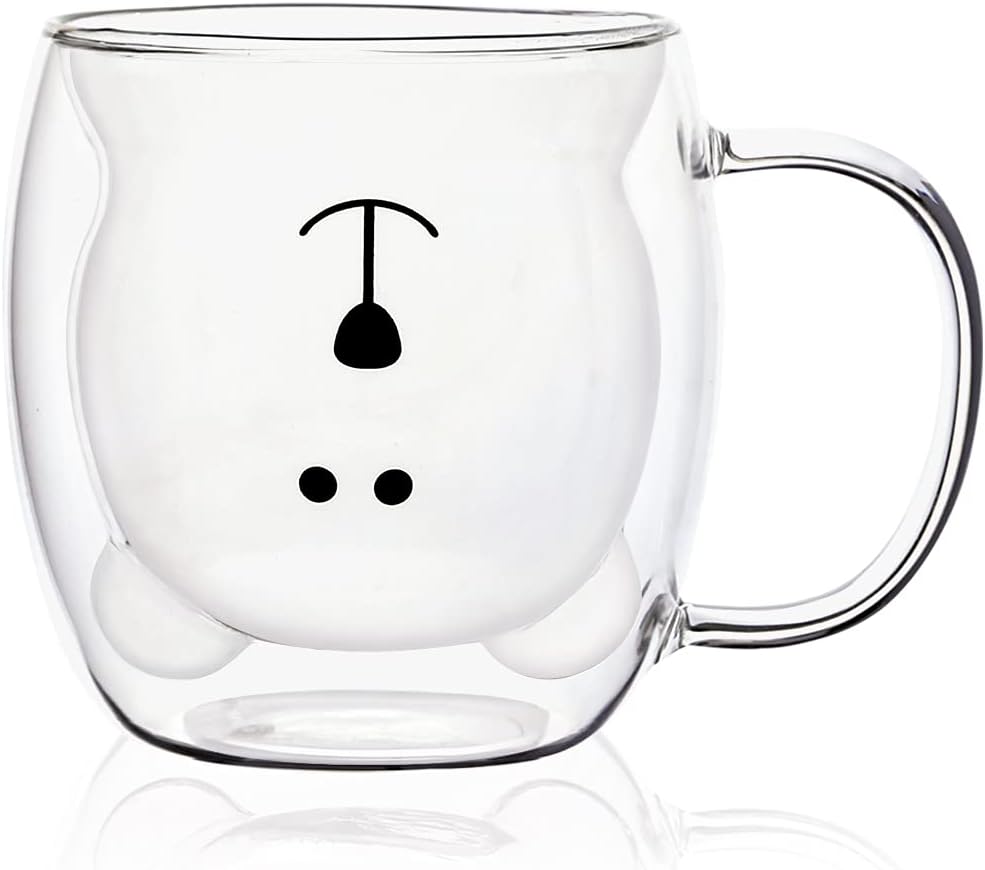 SHENDONG Süsse Bärenbecher Süsse Tassen Bär Tee Kaffeetasse mit Griff 8.5oz Milchtasse für persönlic