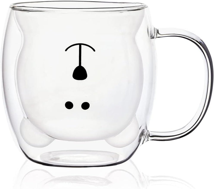 SHENDONG Süsse Bärenbecher Süsse Tassen Bär Tee Kaffeetasse mit Griff 8.5oz Milchtasse für persönlic