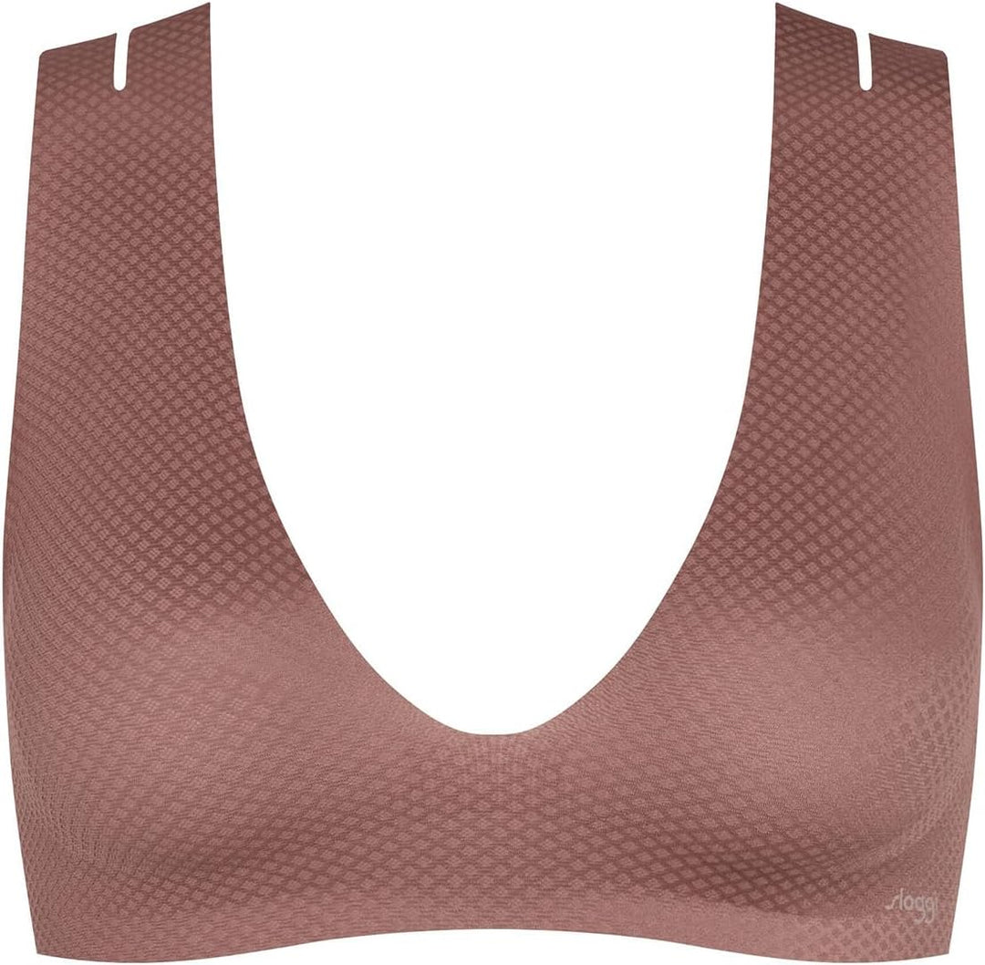 Sloggi Damen Zero Feel Flow Bralette Bustier XS Cacao, XS Cacao