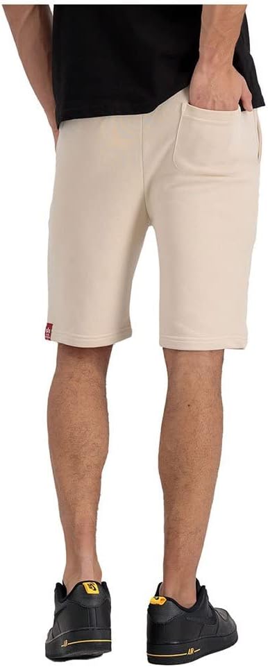 ALPHA INDUSTRIES Herren Shorts Basic Short Sl Short für Herren S Jet Stream White, S Jet Stream Whit