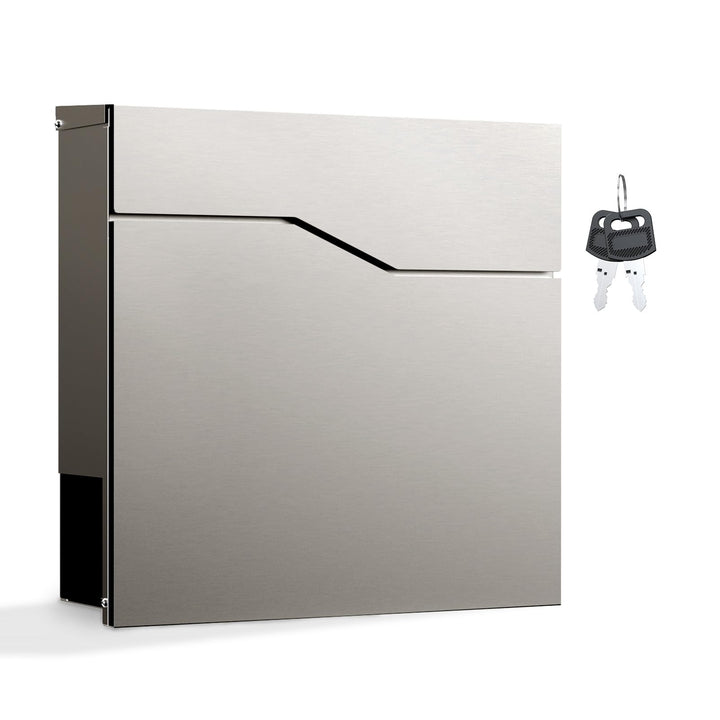 Moderner Design Briefkasten V19 Wandbriefkasten Post Edelstahl Zeitungsrolle Mailbox