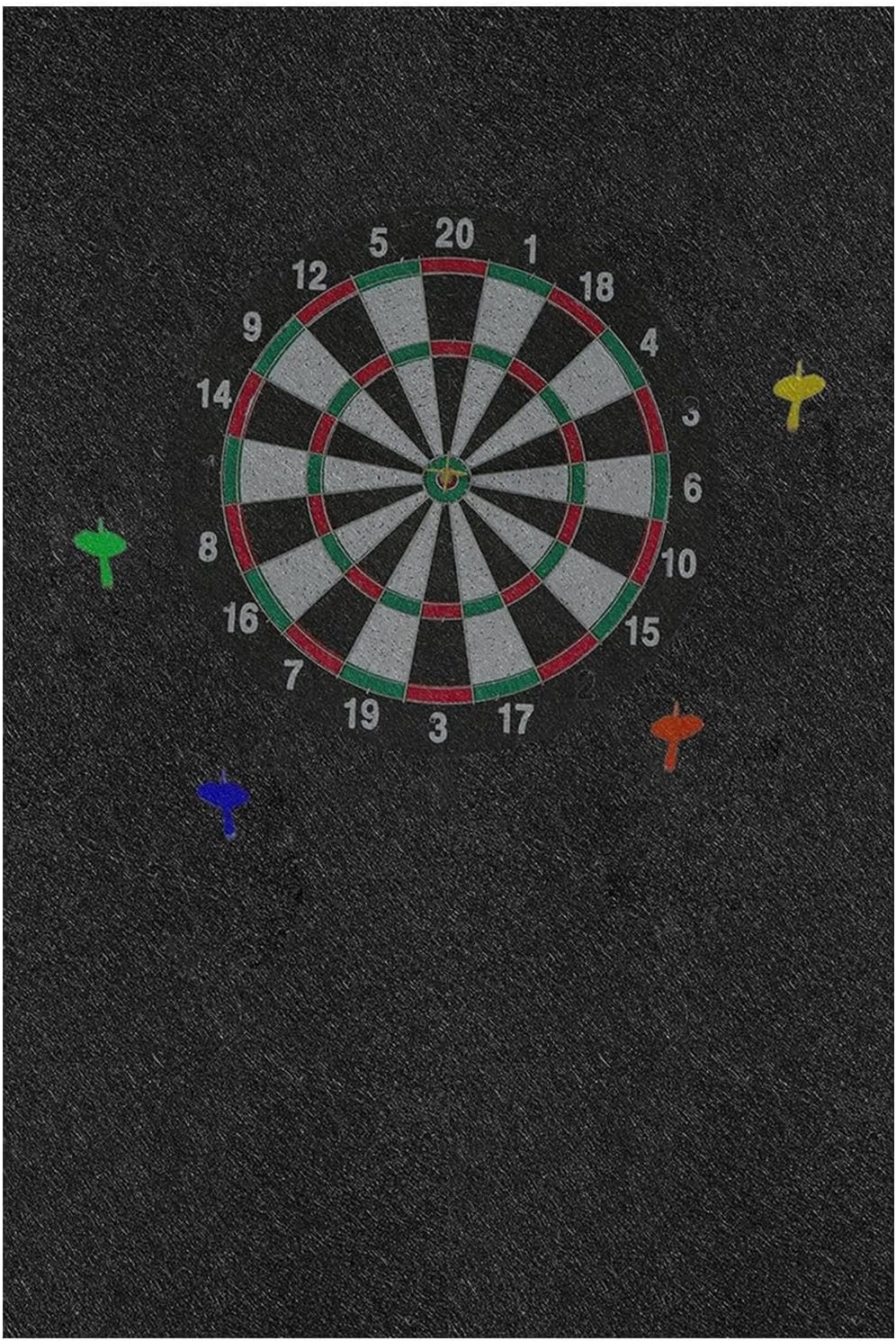 Dartscheiben-Wandschutz – Wandfliesen, Dartscheiben-Umrandung, grosse schwarze Rückwand für Männer,