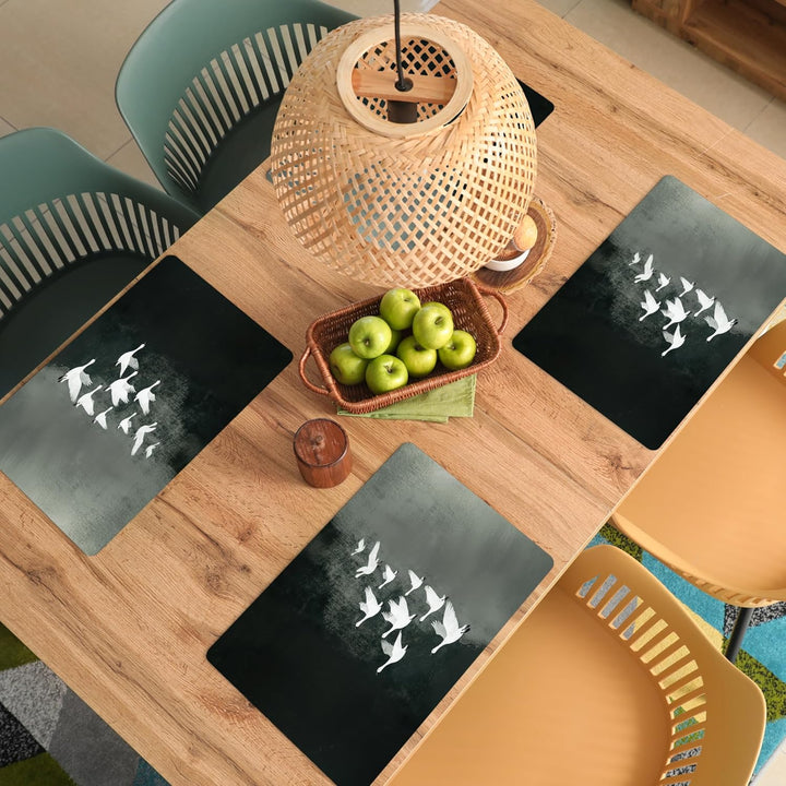 KitchenYeah© Platzsets Abwaschbar 6-Teilig 45x30 cm Tischsets Platzdeckchen Platzset Unterlage Tisch