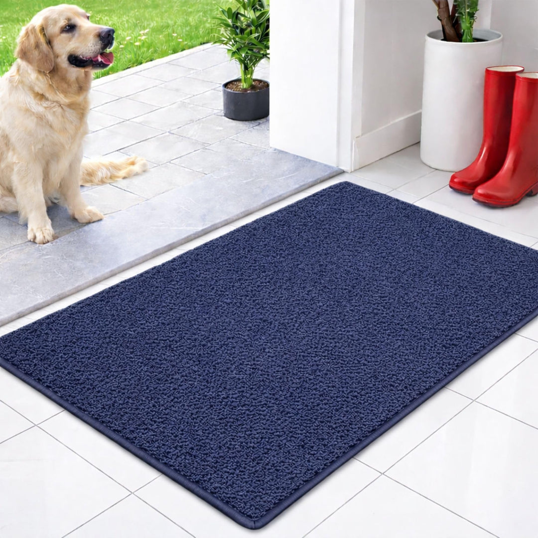 Floordirekt Schmutzfangmatte NASA, Dunkelblau - 60 x 150 cm Fussmatte, Türmatte für Eingangsbereich