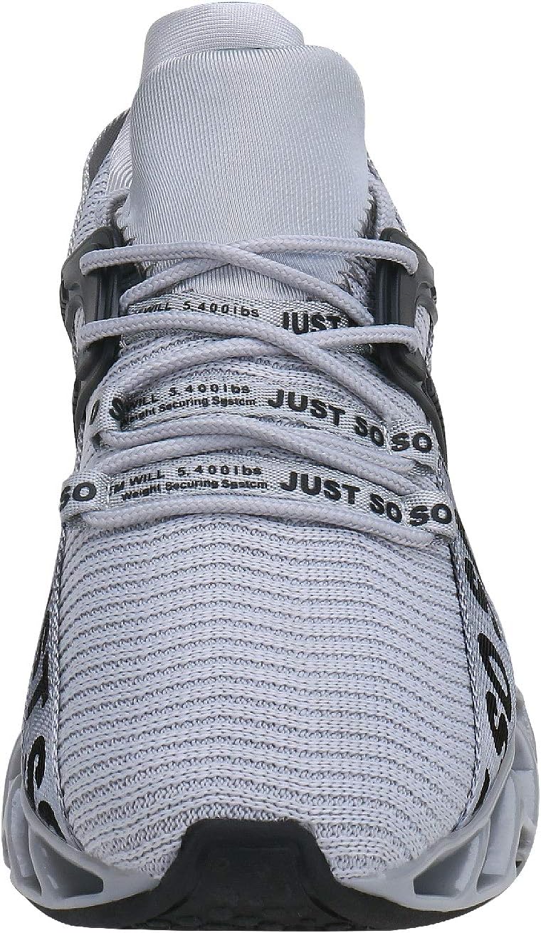 JSLEAP Herren Laufschuhe Turnschuhe Sportschuhe Sneaker Running Tennis Schuhe Atmungsaktiv Leichtgew