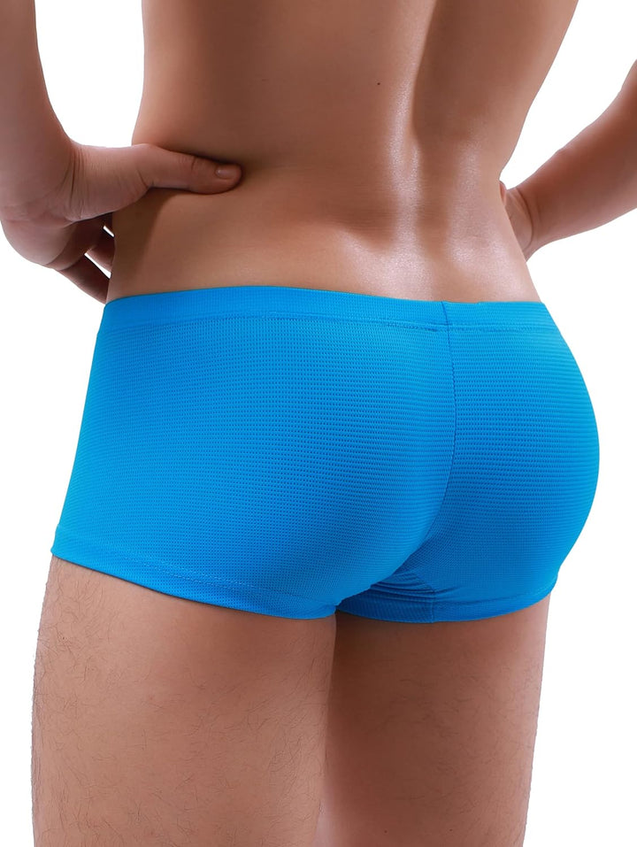 iKingsky Herren Atmungsaktive Retroshorts Ausbuchtung Männerstrunks Unterwäsche Sexy Uiedrigen Taill