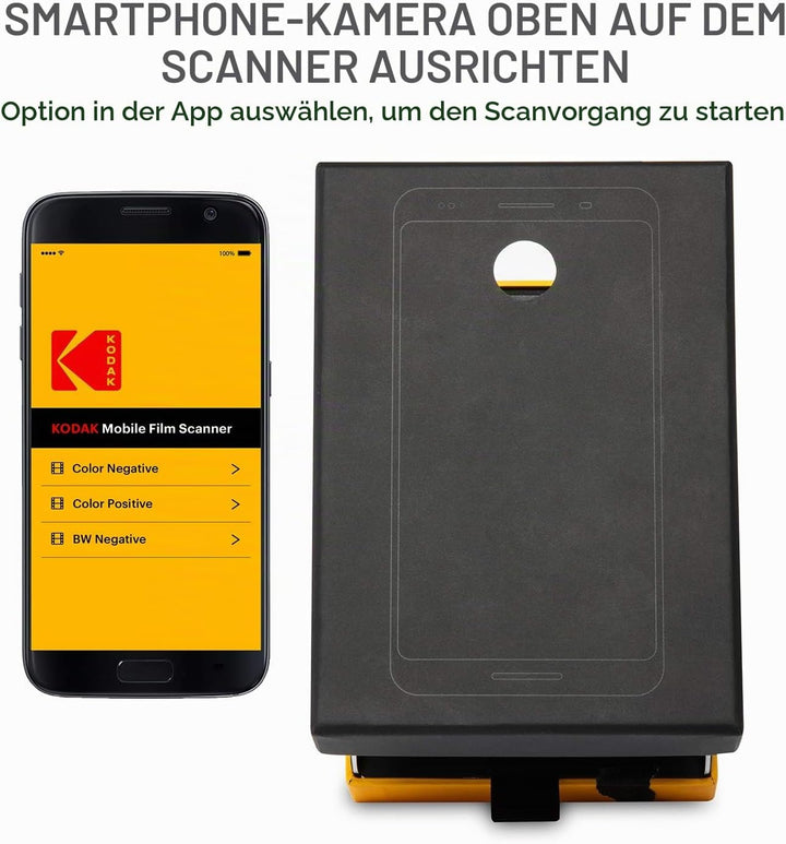 KODAK Mobiler Filmscanner – Scannen und speichern Sie alte 35-mm-Filme und Dias mit Ihrer Smartphone