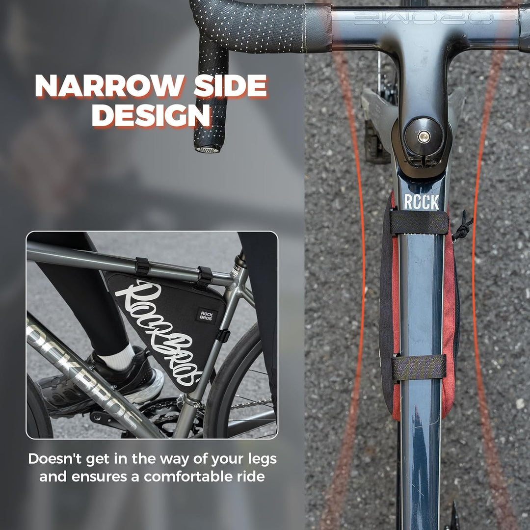 ROCKBROS Rahmentasche Fahrrad Dreieckstasche für MTB Rennräder Ebike Triangle Bag Fahrradtasche Rahm