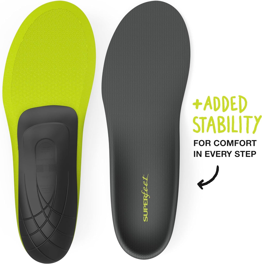 Superfeet CARBON Einlegesohlen, Schmerzlinderung, Stabile und Dünne Schuheinlagen für Hochleistungss