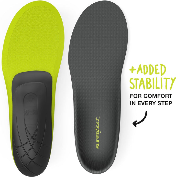 Superfeet CARBON Einlegesohlen, Schmerzlinderung, Stabile und Dünne Schuheinlagen für Hochleistungss