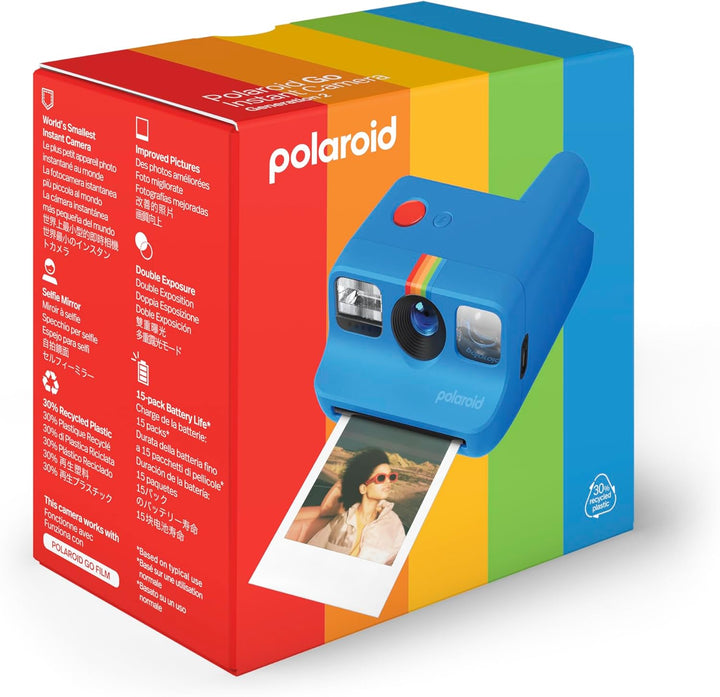 Polaroid Go Generation 2 - Instant Film Camera - Blue (9147) - Only Compatible with Go Film, Nur Kam