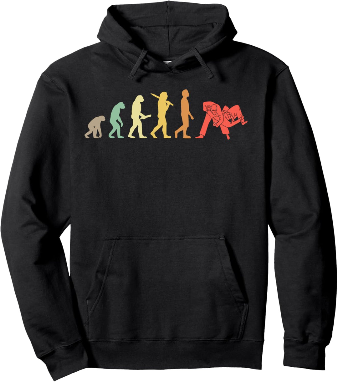 Retro Judo Evolution Geschenk für Judokas Pullover Hoodie