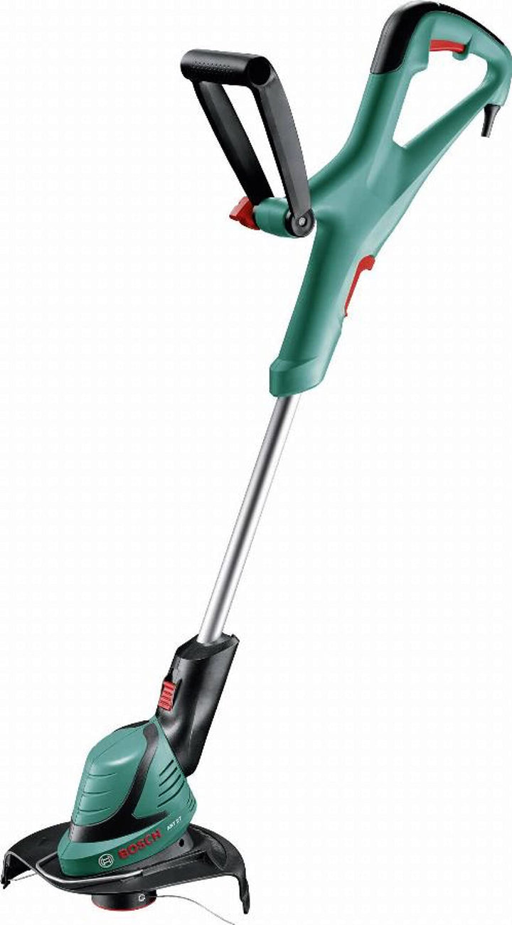 Bosch Rasentrimmer Art 27 (Doppelfadenspule, Pflanzenschutzbügel, Karton (450 Watt, Schnittkreisdurc
