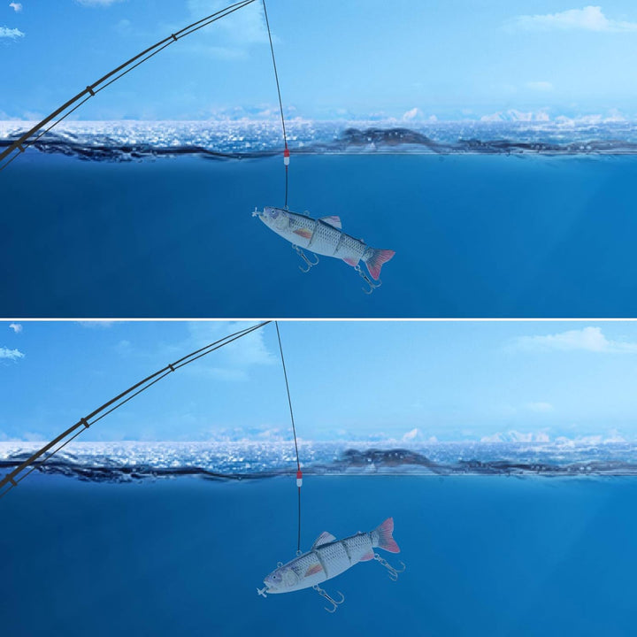 ods lure Robotic Schwimmköder USB wiederaufladbar Fischköder mit LED Licht Elektrischer Angelköder m
