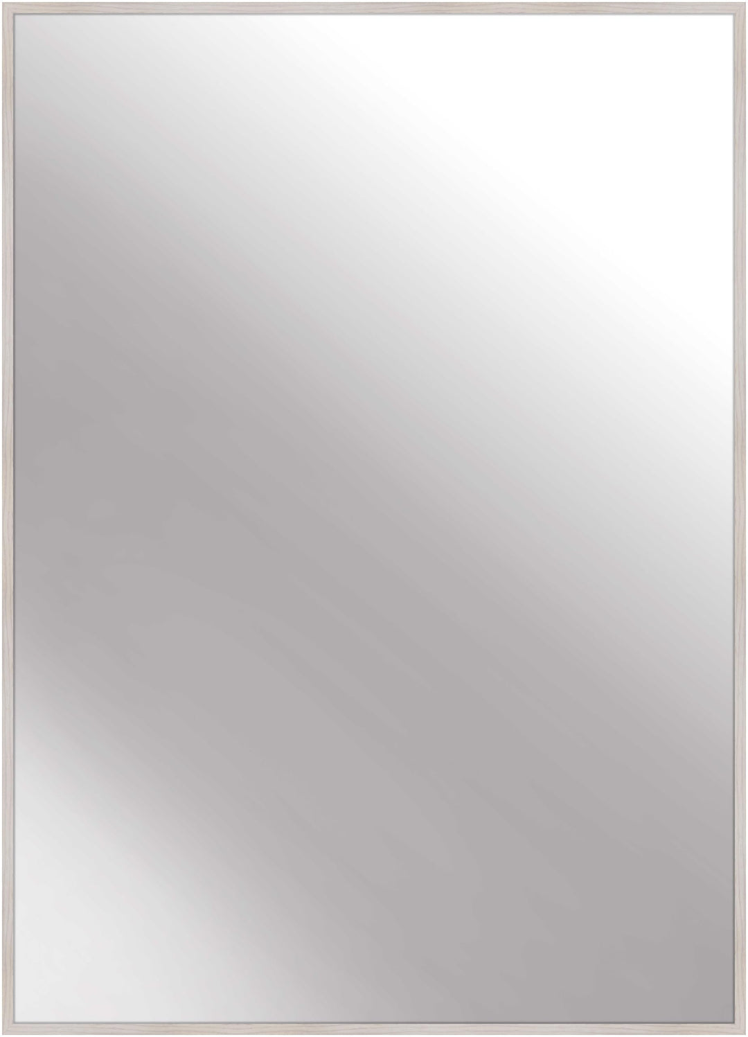 nielsen HOME Wandspiegel Alpha, Eiche Weiss, Aluminium, ca. 50x70 cm Eiche Weiss 50 x 70 cm, Eiche W