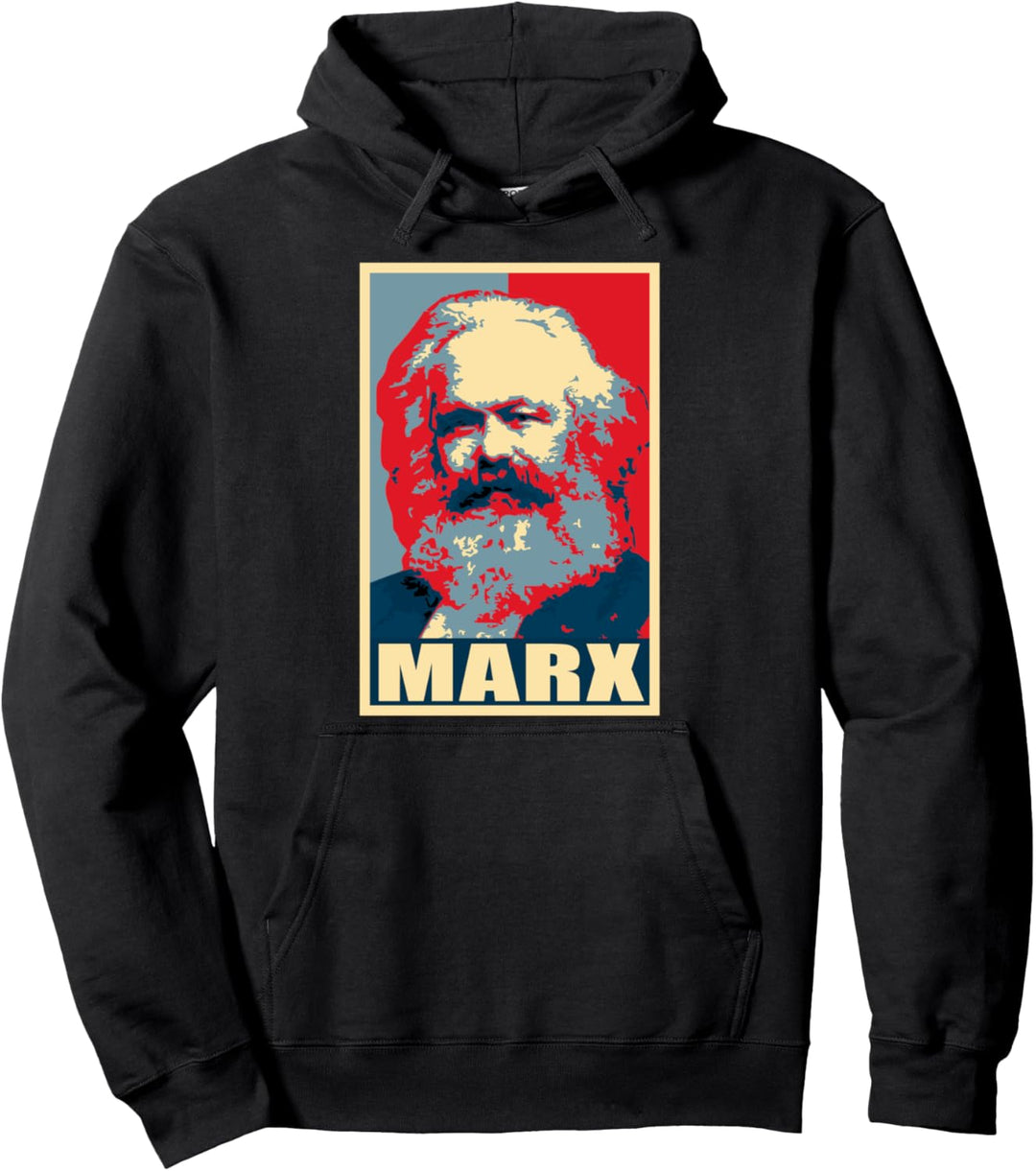 Karl Marx Propagandaplakat Pop Art Pullover Hoodie