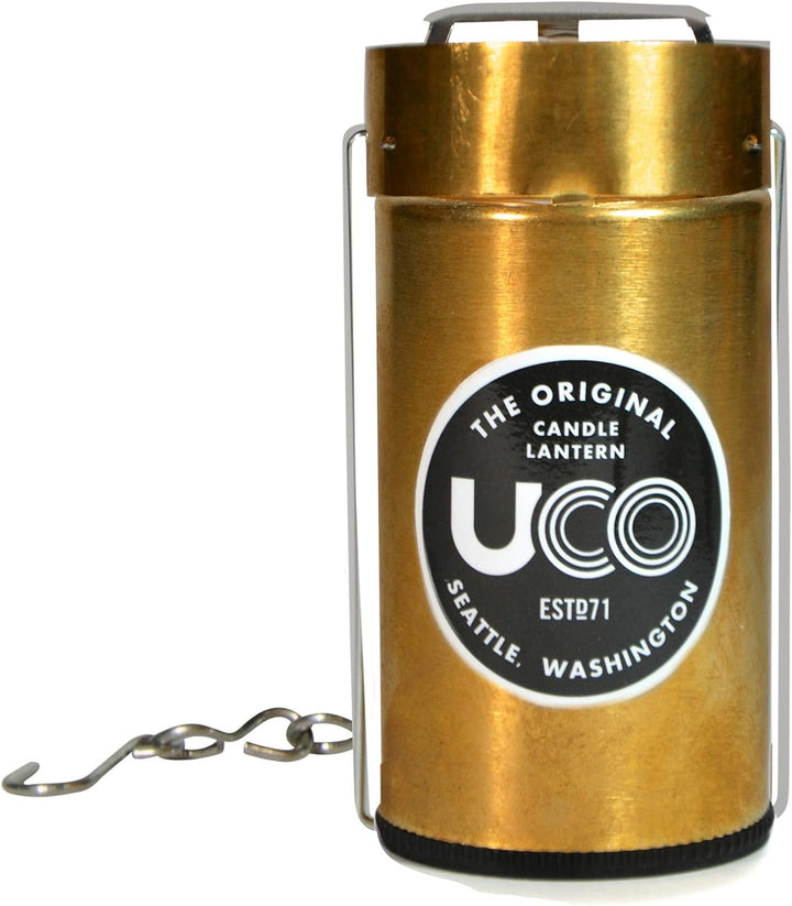 UCO Original eloxierte Kerzenlaterne Brass Messing Poliert, Brass Messing Poliert