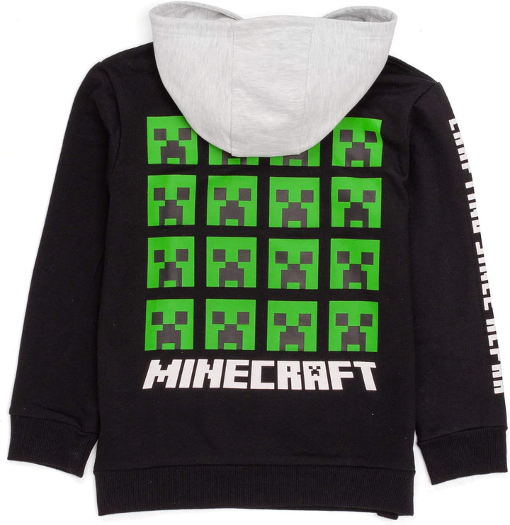 Minecraft Jungen Minecraft_Hoodie Kapuzenpullover (1er Pack) 6-7 Jahre Adventure Creeper, 6-7 Jahre