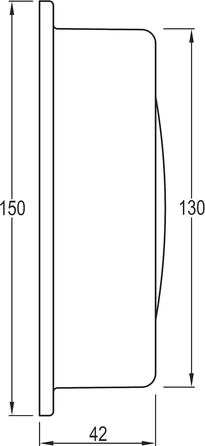 DELITE 866b Altitude Schiffsbarometer Messing B x H: 150 mm x 42 mm