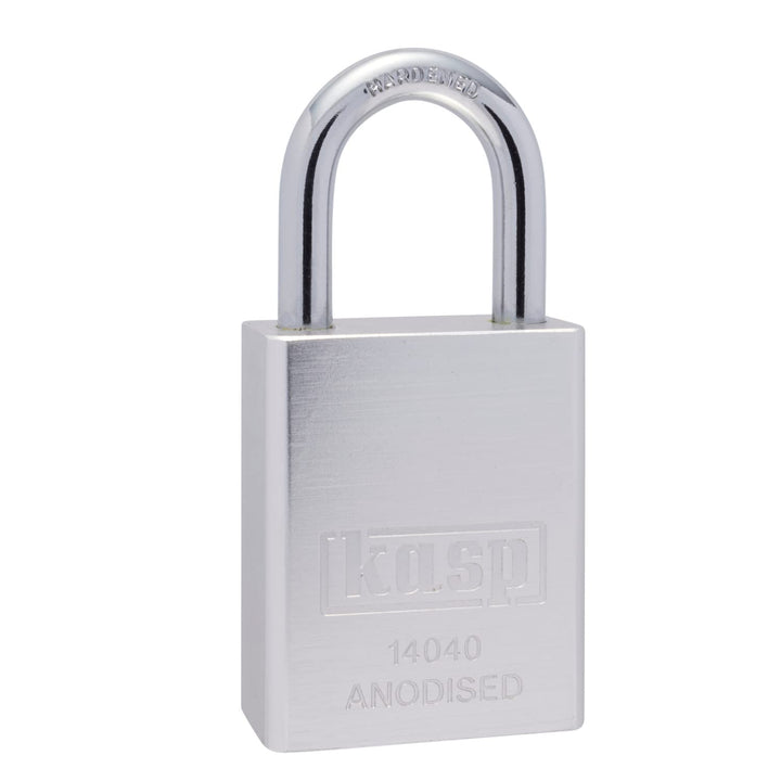 Kasp Vorhangschloss Aluminium, Silber K14040SILD, Silber