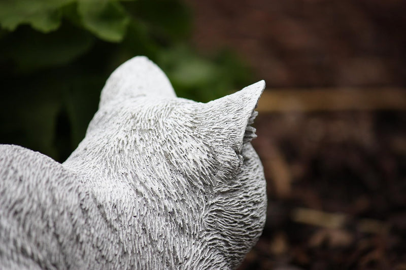 stoneandstyle Steinfigur Katze ruhend, massiver Steinguss, Frost- und wetterfest bis -30°C