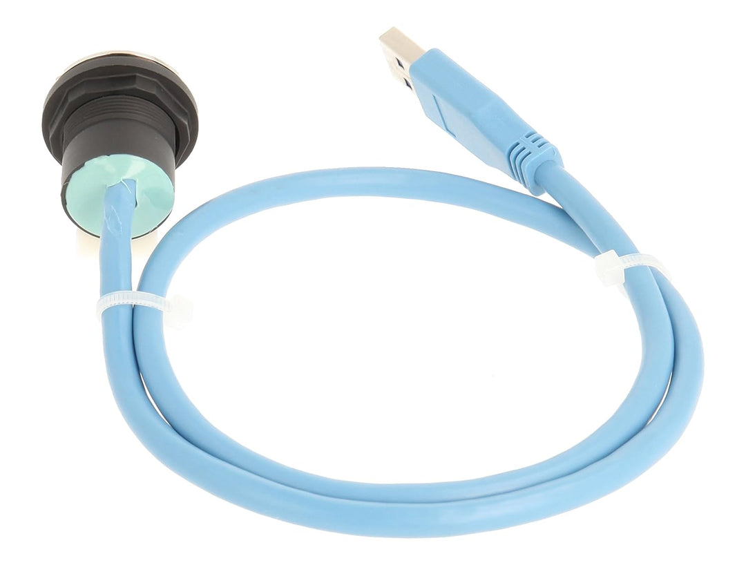 Schlegel 23.001.562 USB3.0-Buchse Edelstahl, 1x USB-Buchse Typ A, 1x USB3.0-Kabel Länge 60 cm und St