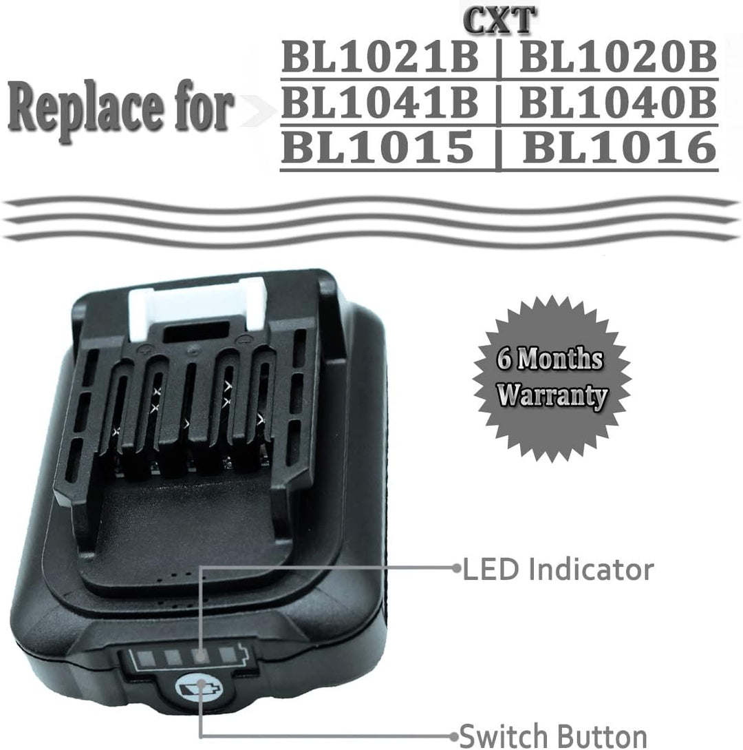GOLEMON 12V 2,0Ah BL1021B Akku Für Makita BL1040B BL1020B BL1015 BL1016 Bl1041B Tool DF031D DF0331D