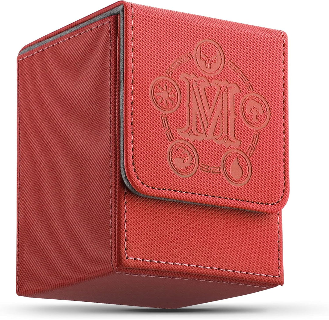 Card Deck Box für MTG Karten Aufbewahrungsbox hält über 100 einzeln Karten, Mikrofaser-Innenfutter K
